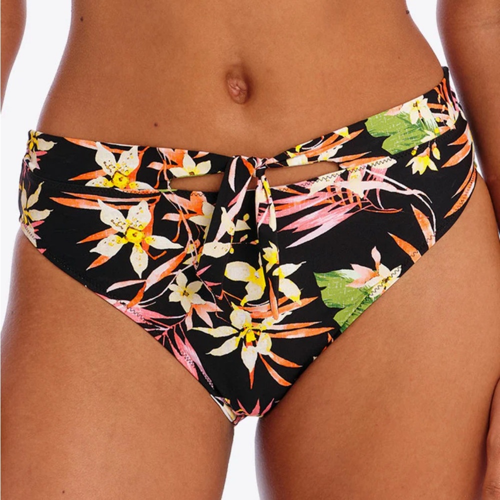 Freya Savanna Sunset High Waist Tropical Floral Bikini Bottoms Size Medium